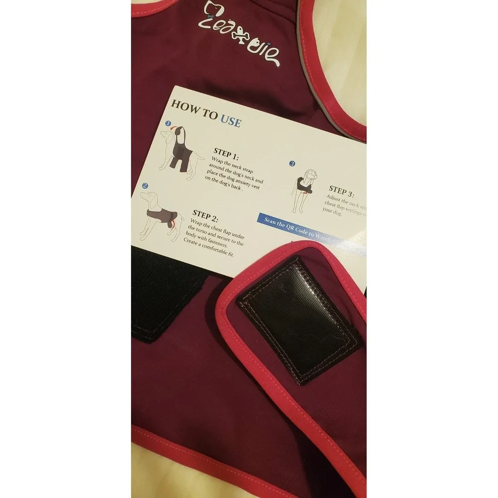 Dog Anxiety Vest and Coat Calming Jacke for Pets, Vet Visits Separations